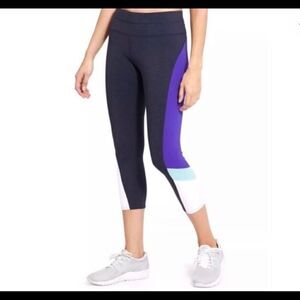 Athleta Colorblock Sonar Capri crop xs
